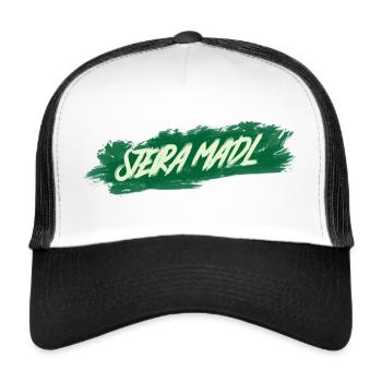 Steira Madl Steiermark Graz Österreich Geschenk W - Trucker Cap - Weiß/Schwarz - Vorne
