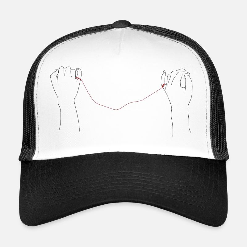 Pour toujours - Casquette trucker  - blanc/noir