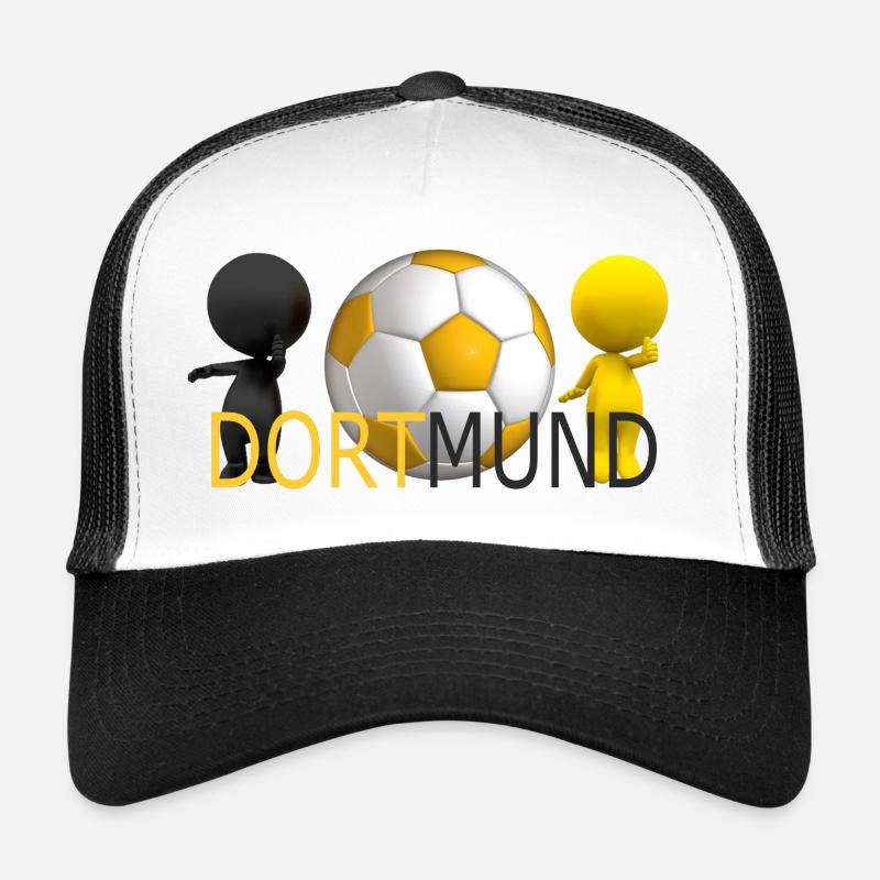 Dortmund - Casquette trucker  - blanc/noir
