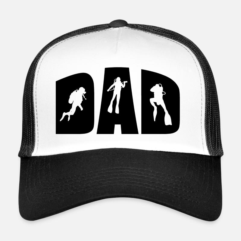 Diver diving dad father father's day Trucker Cap