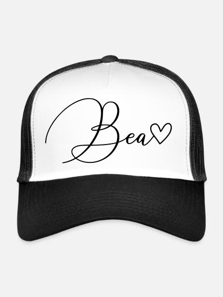 Bea Name First Name Girl - Trucker Cap - white/black - Front