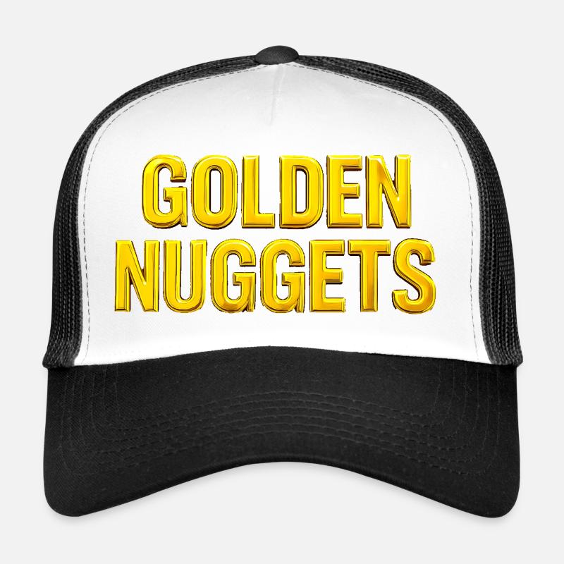 Texte 3D Gold Nuggets Casquette trucker 