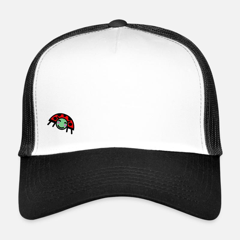 Marienkäfer/Beatle - Trucker Cap - Weiß/Schwarz