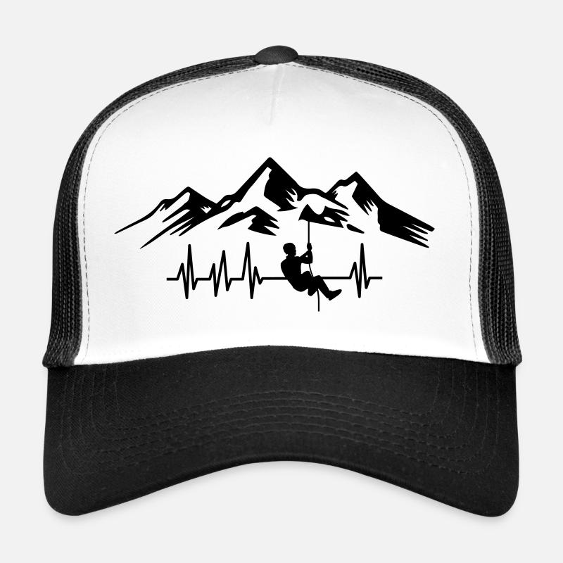 Herzschlag Bergsteiger Bergsteigen Berge Klettern Trucker Cap