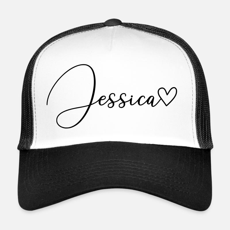 Jessica Surname First Name Girl Trucker Cap