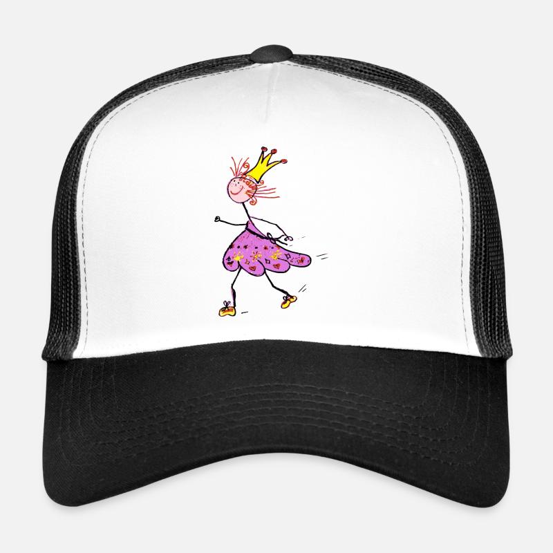 Running Princess - Trucker Cap - white/black