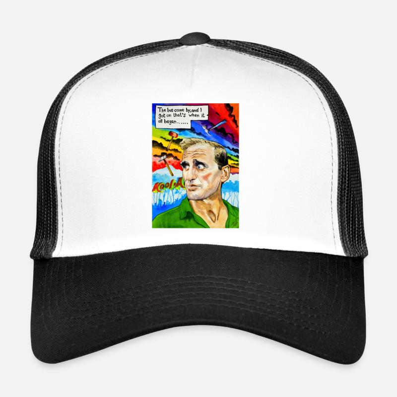 Cowboy Neal Cassady - Trucker Cap - Weiß/Schwarz
