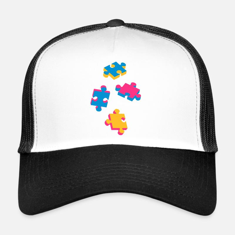 vier Puzzleteile Trucker Cap