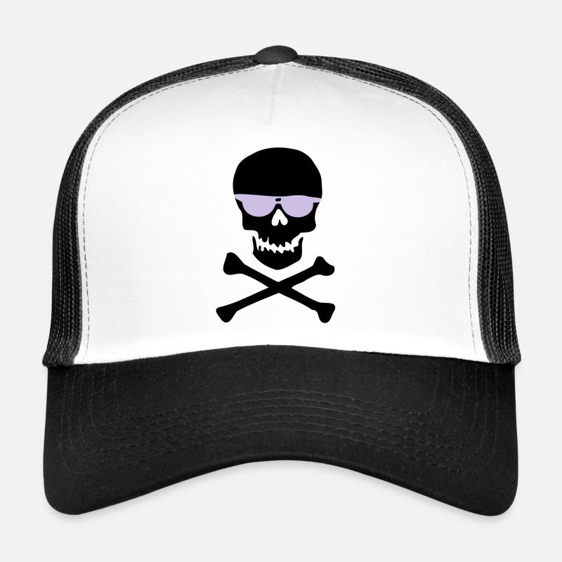 Violette Minimal Sonnenbrillen-Silhouette Trucker Cap