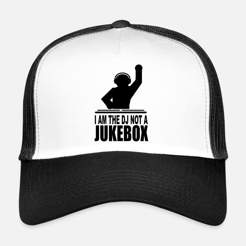 i am the dj not a jukebox - Trucker Cap - Weiß/Schwarz