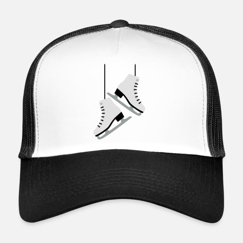 Skating Frau - Trucker Cap - Weiß/Schwarz