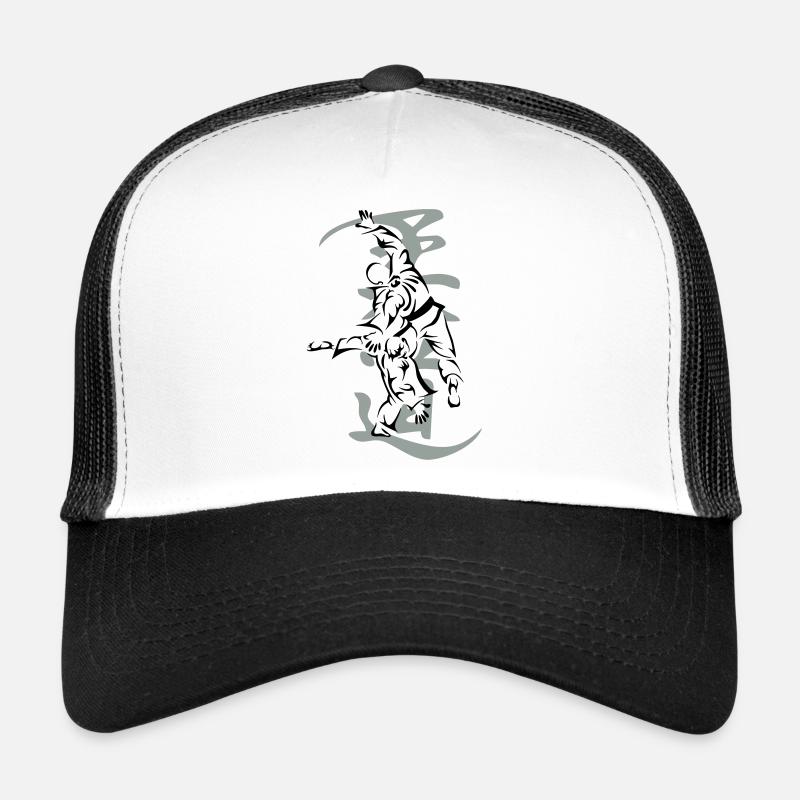 Projection martiale - Casquette trucker  - blanc/noir