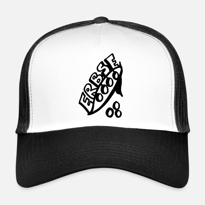 230 erbse - Trucker Cap - Weiß/Schwarz