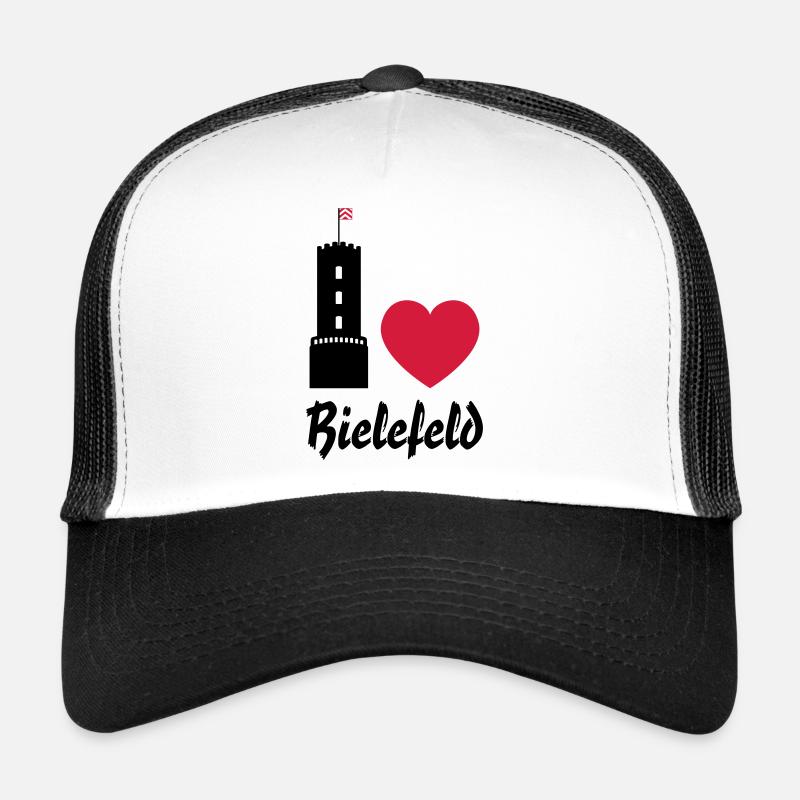 I love Bielefeld - Trucker Cap - Weiß/Schwarz