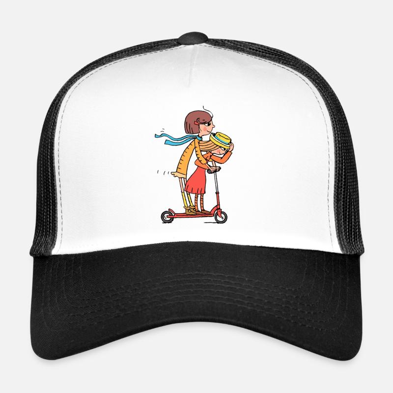 Kinder - Trucker Cap - Weiß/Schwarz