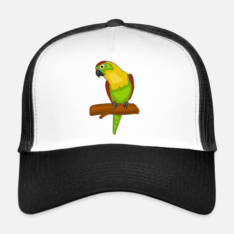 parrot - Trucker Cap - white/black