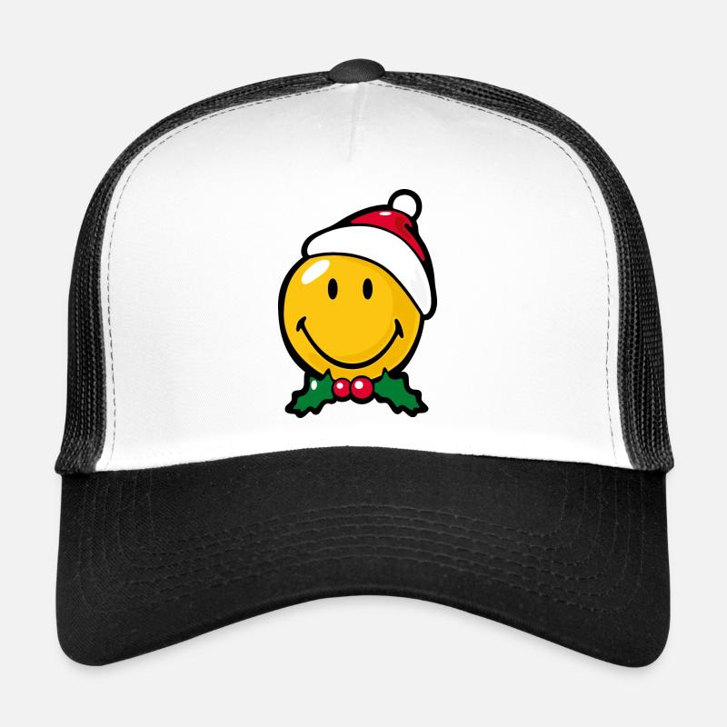 Smiley Christmas Good Mood Trucker Cap