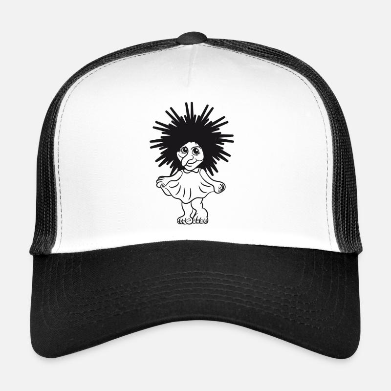troll suess maedchen lieb kleid cartoon lustig spi Trucker Cap