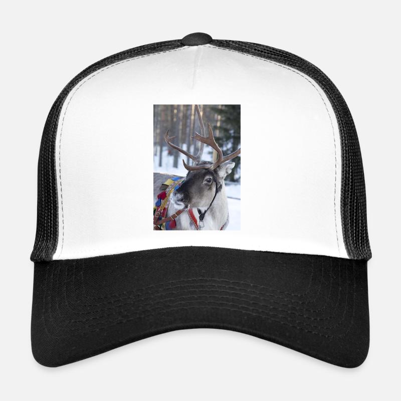 Reindeer - Trucker Cap - white/black