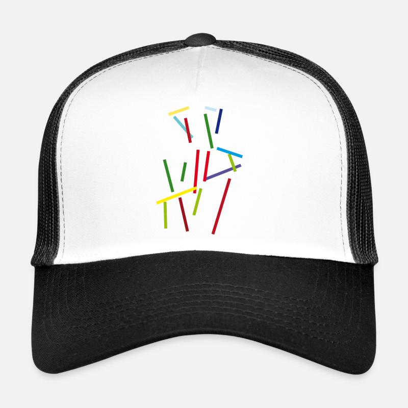 Farben Striche - Linien Spiel Trucker Cap
