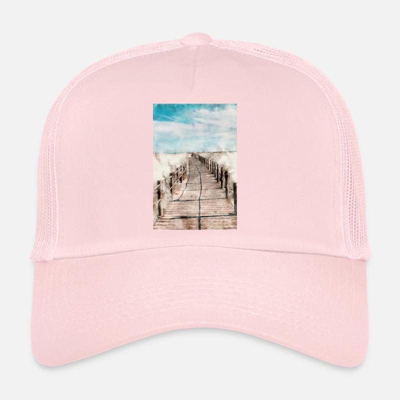 Affiche plage Casquette trucker 