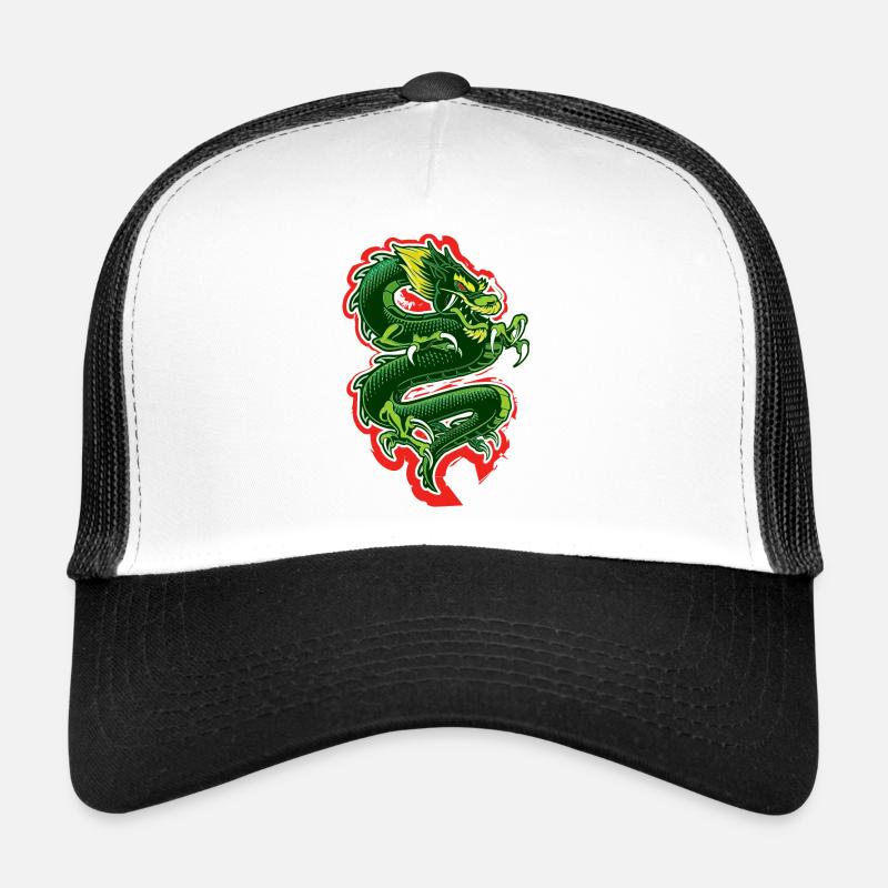 Dragon - Casquette trucker  - blanc/noir
