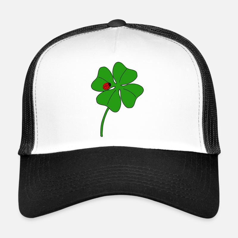 Glückskleeblatt mit Marienkäfer Trucker Cap