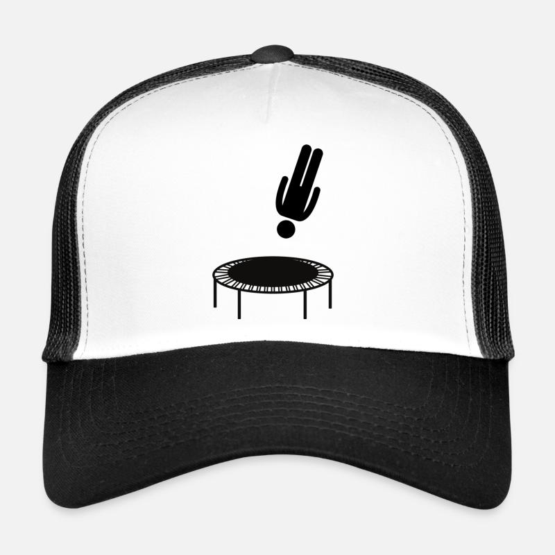 Trampoline Jumping Trampoline Gymnastics Gift - Trucker Cap - white/black