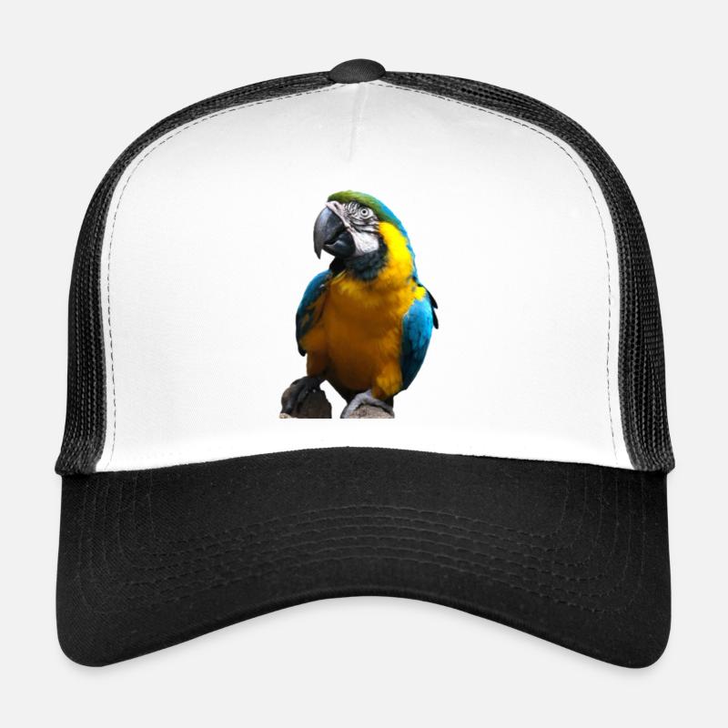 Goldener Ara - Trucker Cap - Weiß/Schwarz