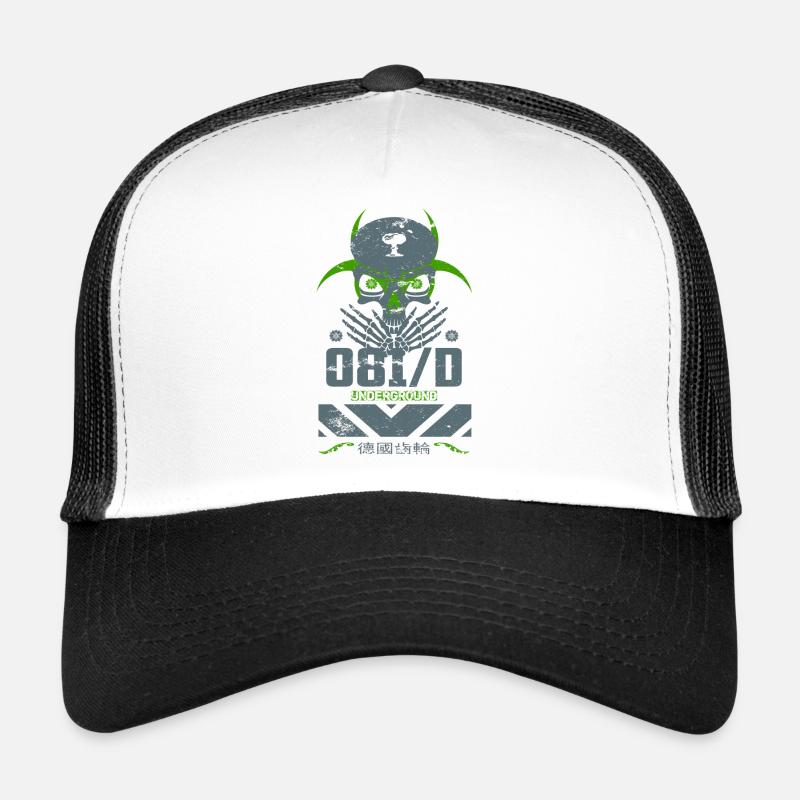 Underground Skull - Trucker Cap - Weiß/Schwarz