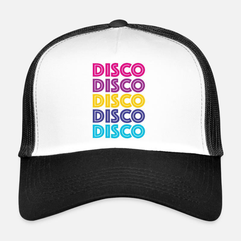 Disco Disco Disco - Trucker Cap - Weiß/Schwarz