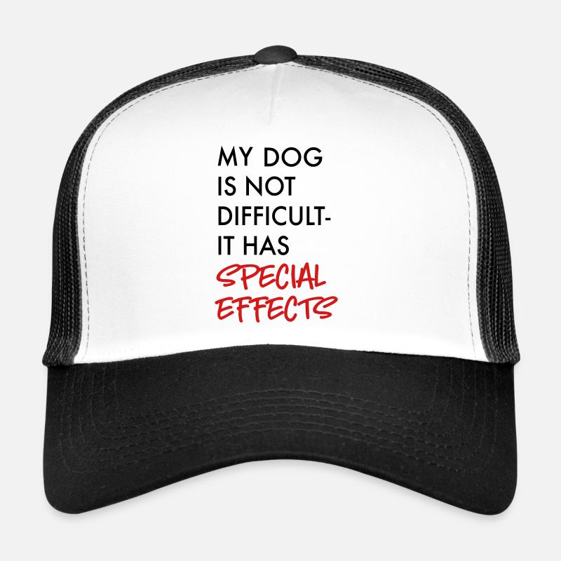 difficult dog Trucker Cap