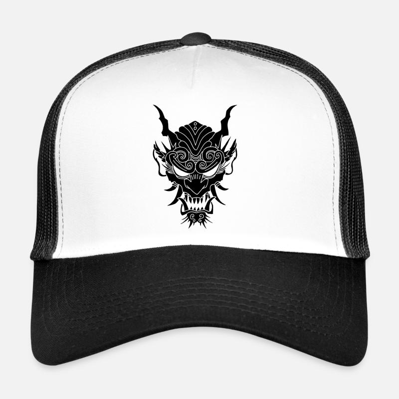 schwarzer Gothic-Dämon Trucker Cap