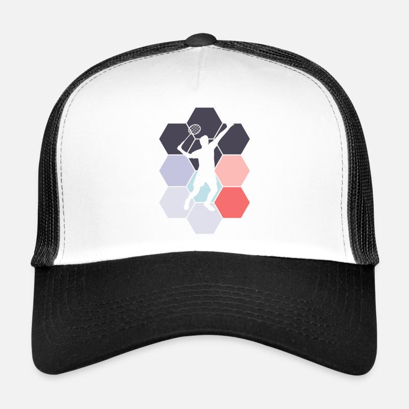 Badminton Player Badminton Badminton Badminton Abstract Trucker Cap