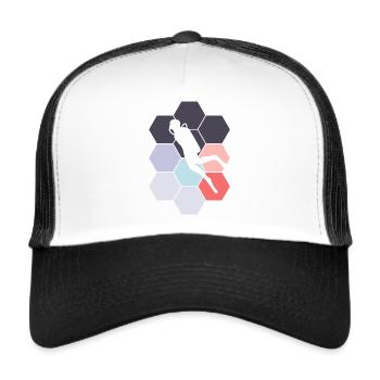 Diver Scuba Diving Abstract Diving - Trucker Cap - white/black - Front