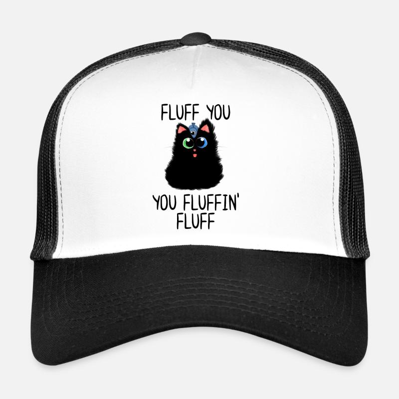 Fluff du Du Fluffin' Fluff - Trucker Cap - Weiß/Schwarz