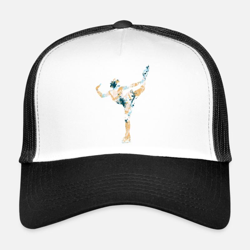 Eiskunstlauf - Trucker Cap - Weiß/Schwarz