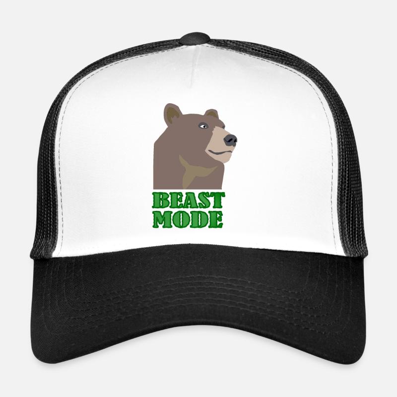 Bear WIDL Beast - Trucker Cap - Weiß/Schwarz