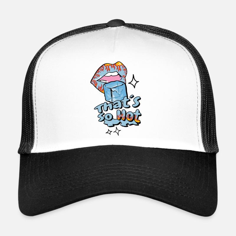 Bouche chaude avec de la glace Casquette trucker 