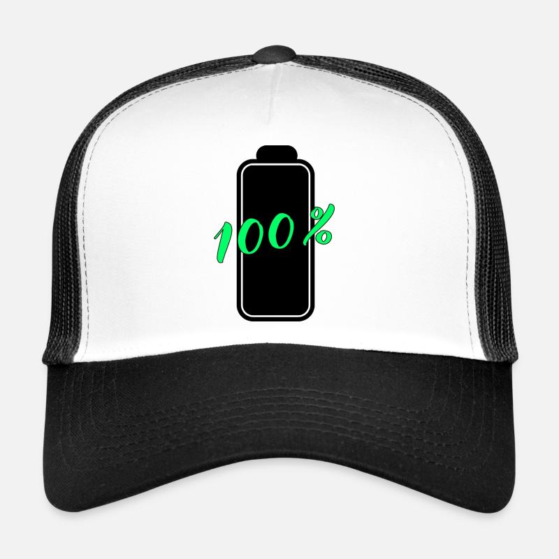 Batterie hat 100% volle Energie Trucker Cap