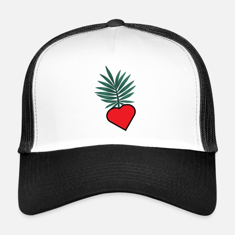 HERZ. HERZ. VALENTINSTAG. LIEBE. LIEBE. HERZ Trucker Cap