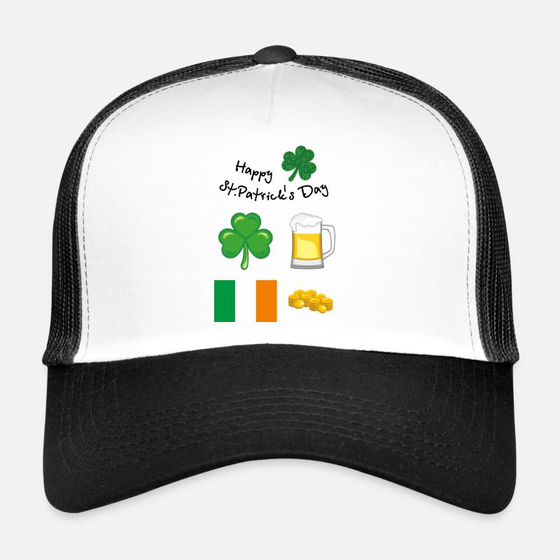 Happy St. Patrick day. Festive design Trucker Cap