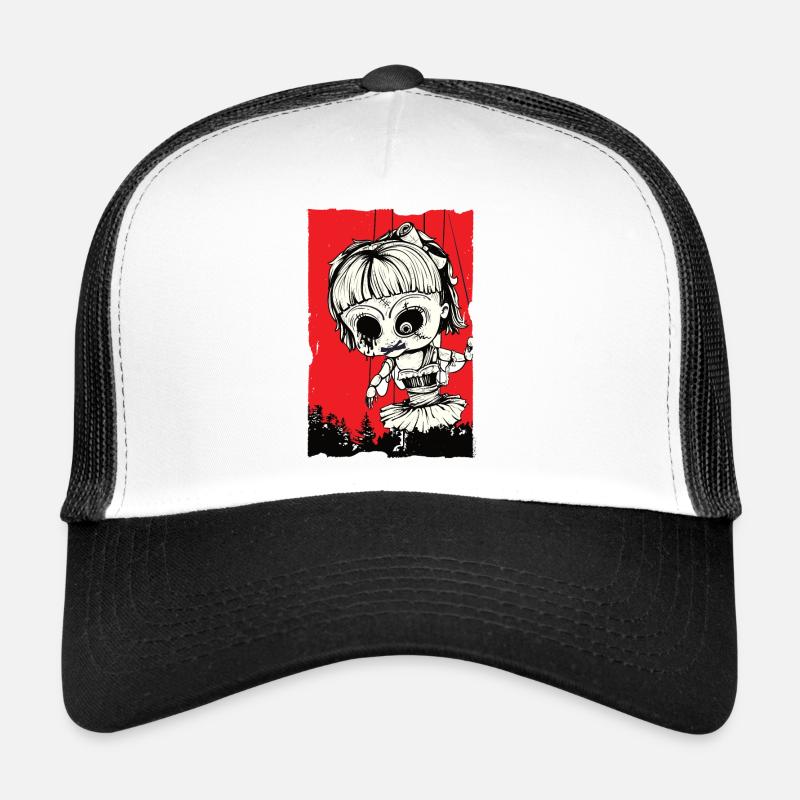 Poupée au-dessus de la forêt Casquette trucker 