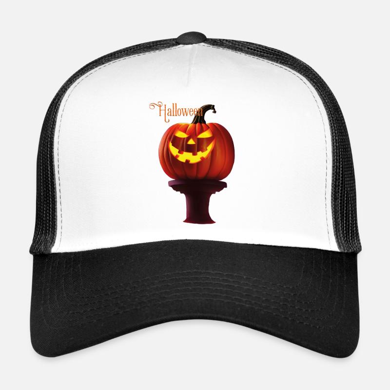Pumpkin lantern Trucker Cap