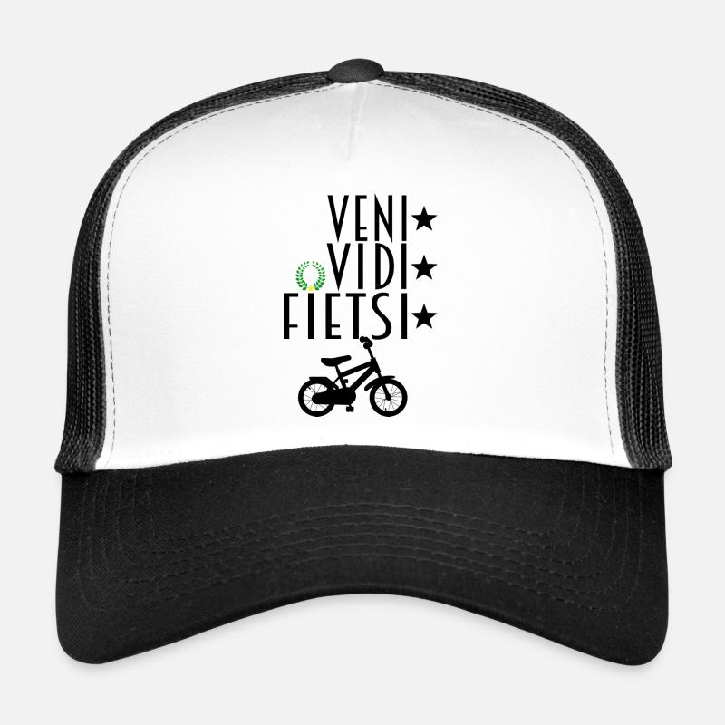 VENI VIDI ( FIETSI ) VICI - Trucker Cap - white/black