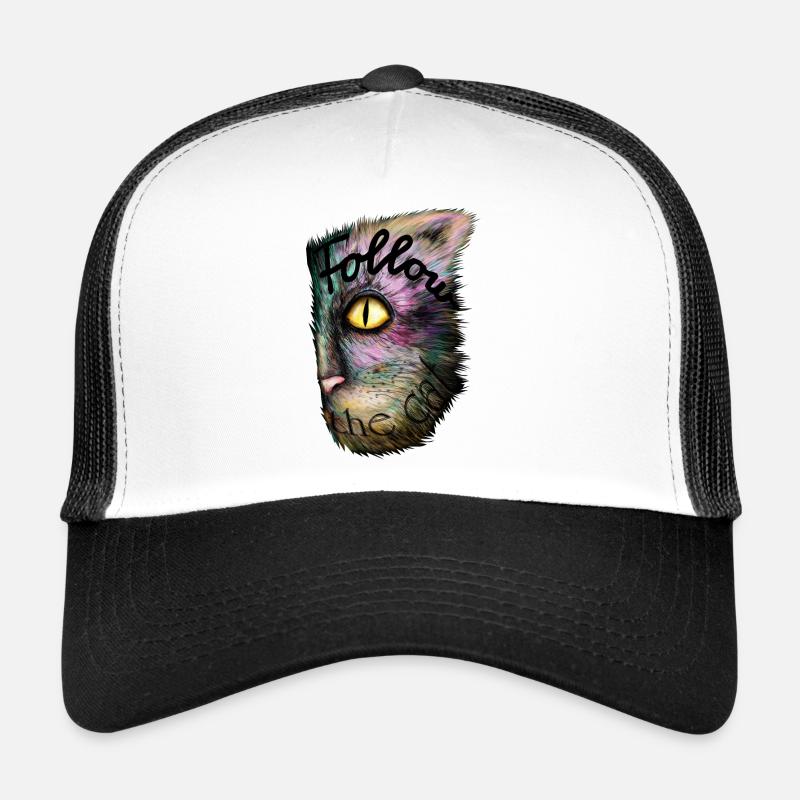 Magic Cat - Trucker Cap - white/black