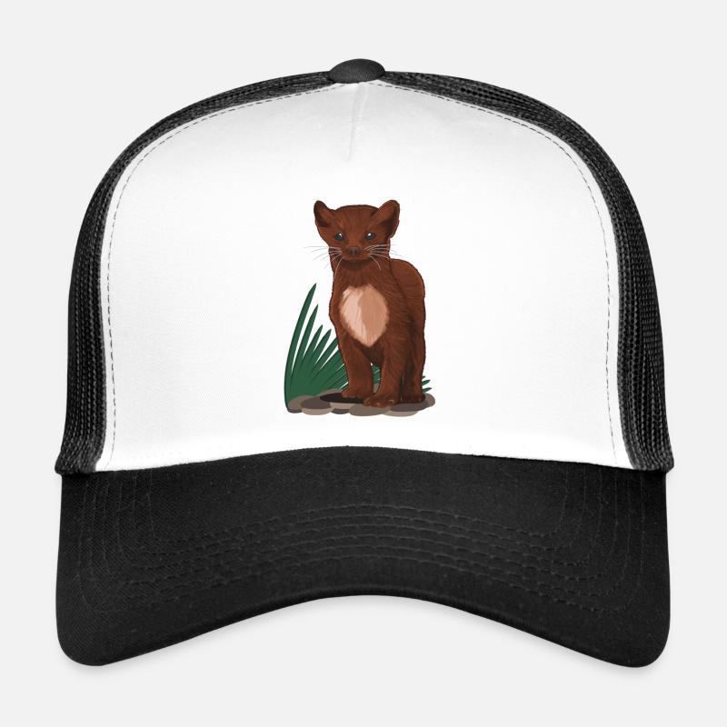 Marder - Trucker Cap - Weiß/Schwarz