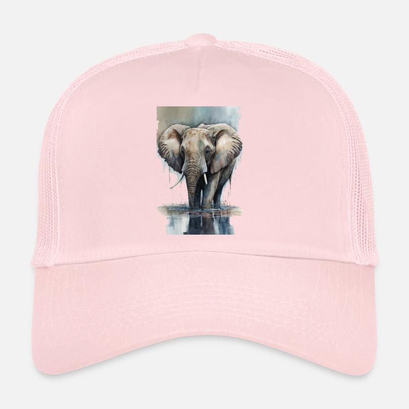 Elefant Aquarell Trucker Cap