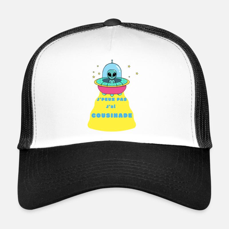 Cousinade - Casquette trucker  - blanc/noir