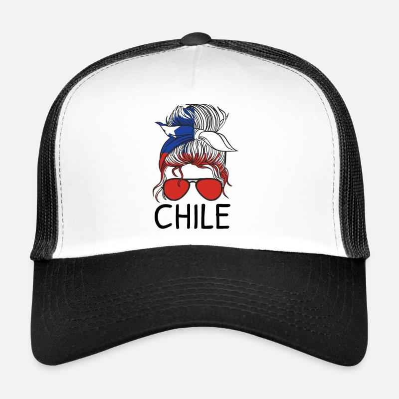 Chili Drapeau Amérique du Sud Drapeau chilien Vintage Casquette trucker 